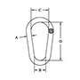 pear shaped master link diagram